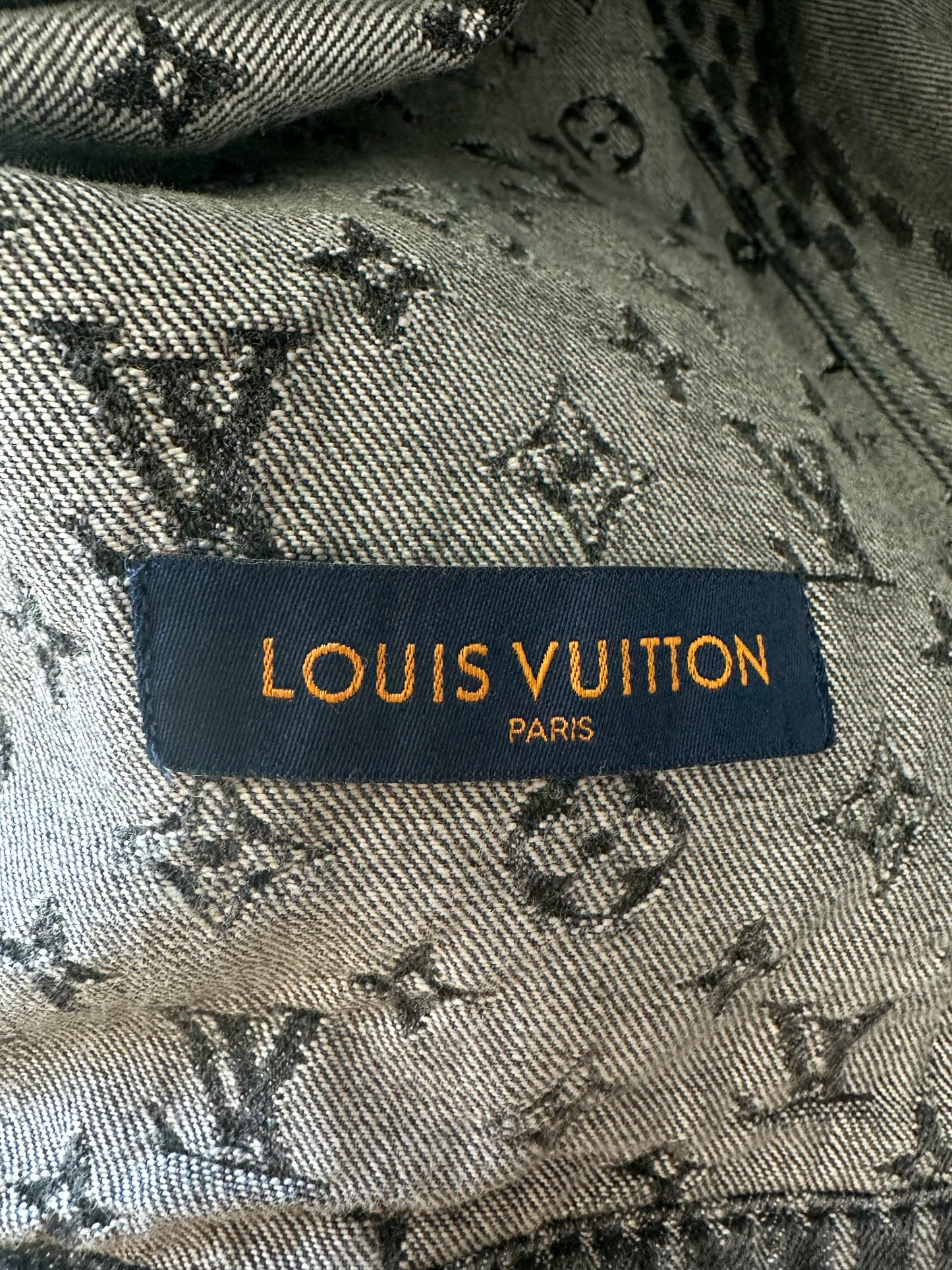 LOUIS VUITTON x NIGO Giant Damier Waves Monogram Denim Jacket