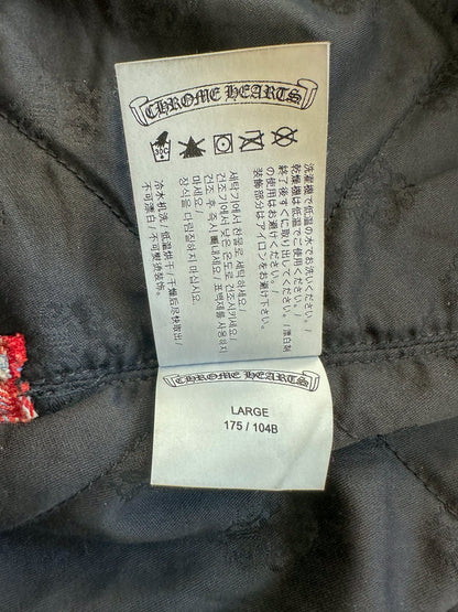 Chrome Hearts Red Checkered Padded Flannel Jacket