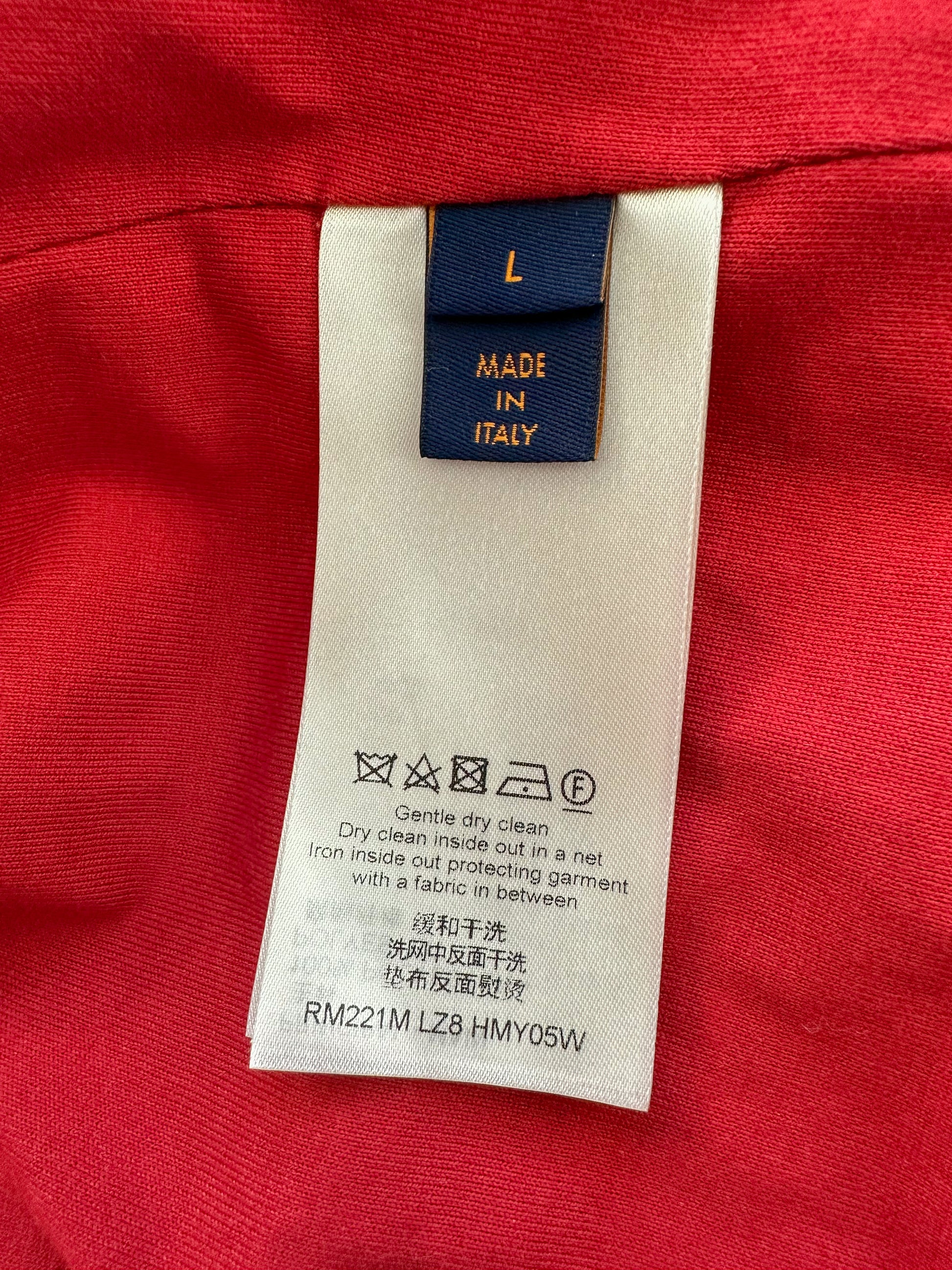 Louis Vuitton Paris Lv Made Red White Checkered Military Jacket Sportwear -  Blinkenzo