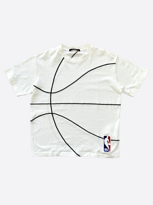 Louis Vuitton NBA White Basketball Print T-Shirt