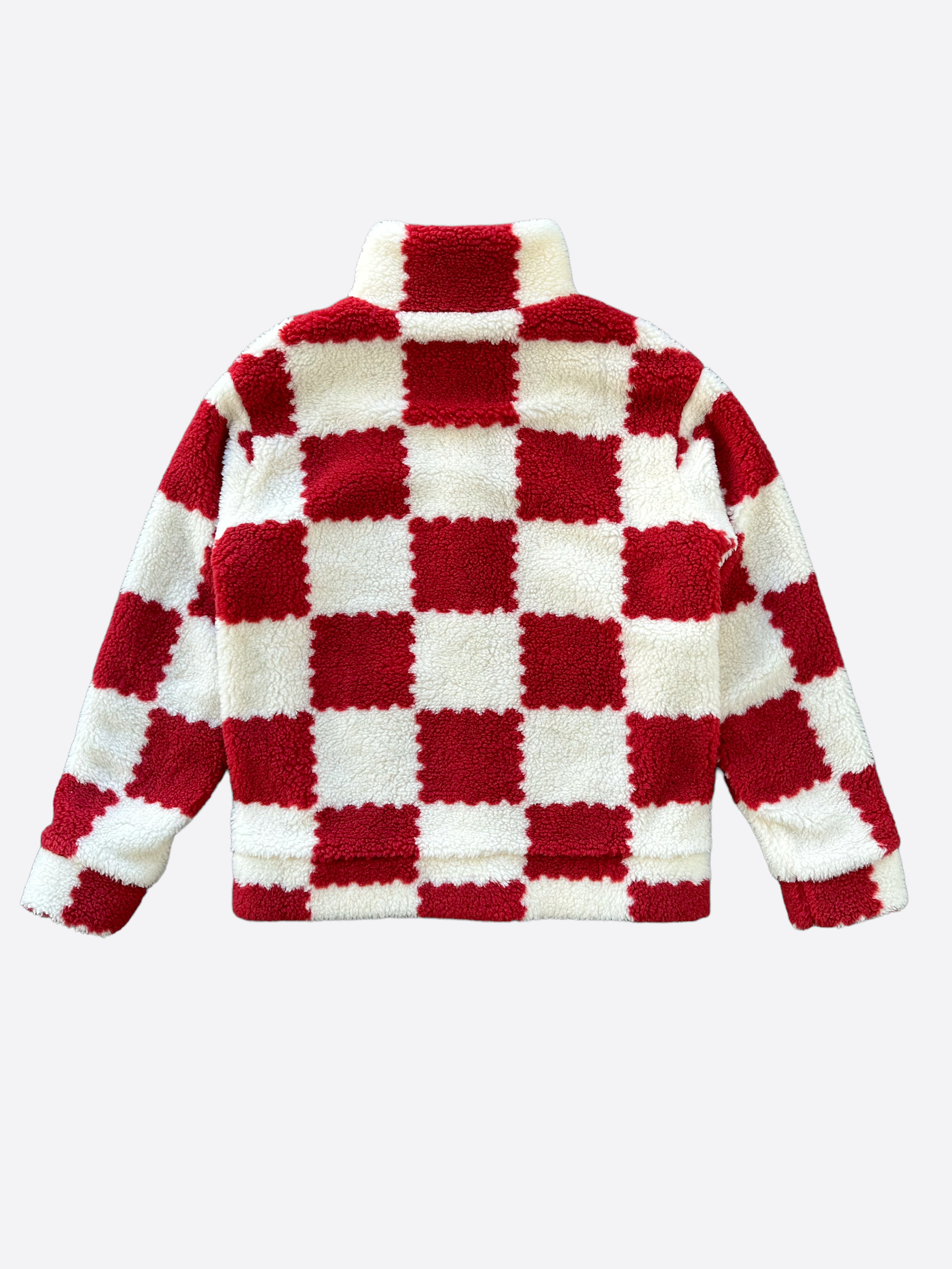 Red deals checkerboard jacket