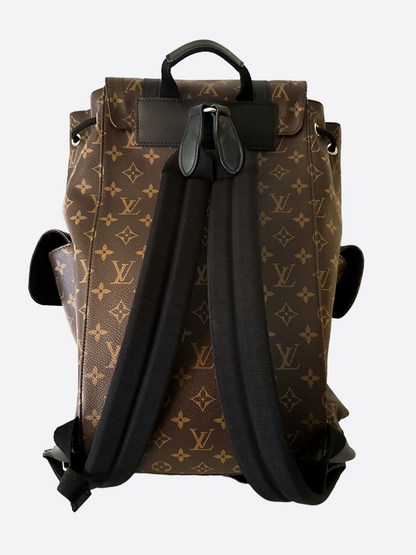 Louis Vuitton Brown Macassar Monogram Christopher Backpack