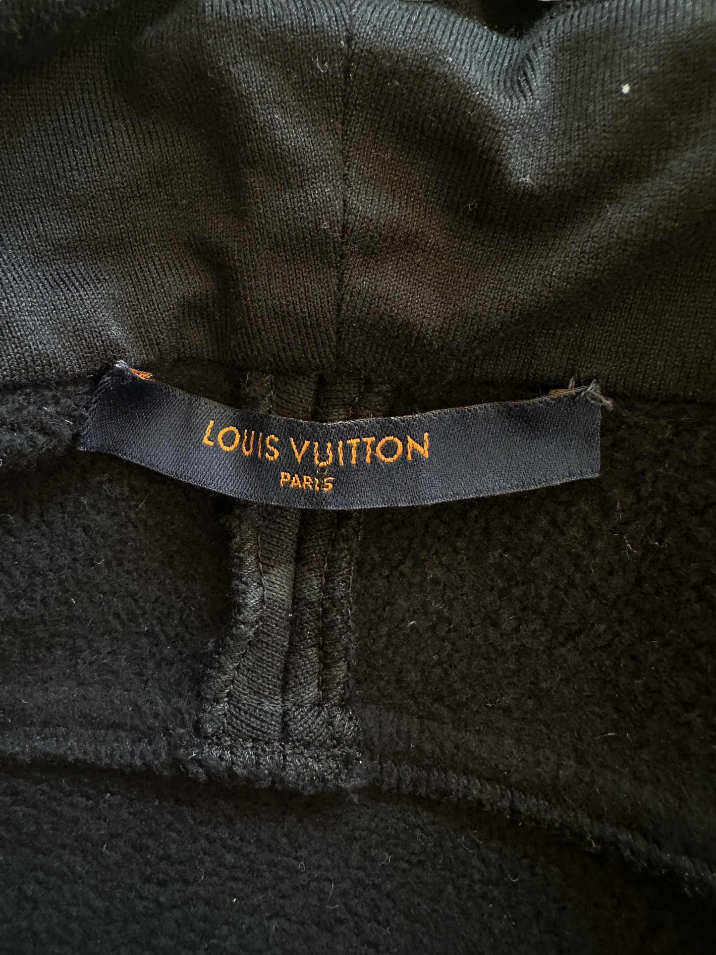 Louis Vuitton Black Cotton Circle Cut Pull-Over Hoodie L Louis Vuitton