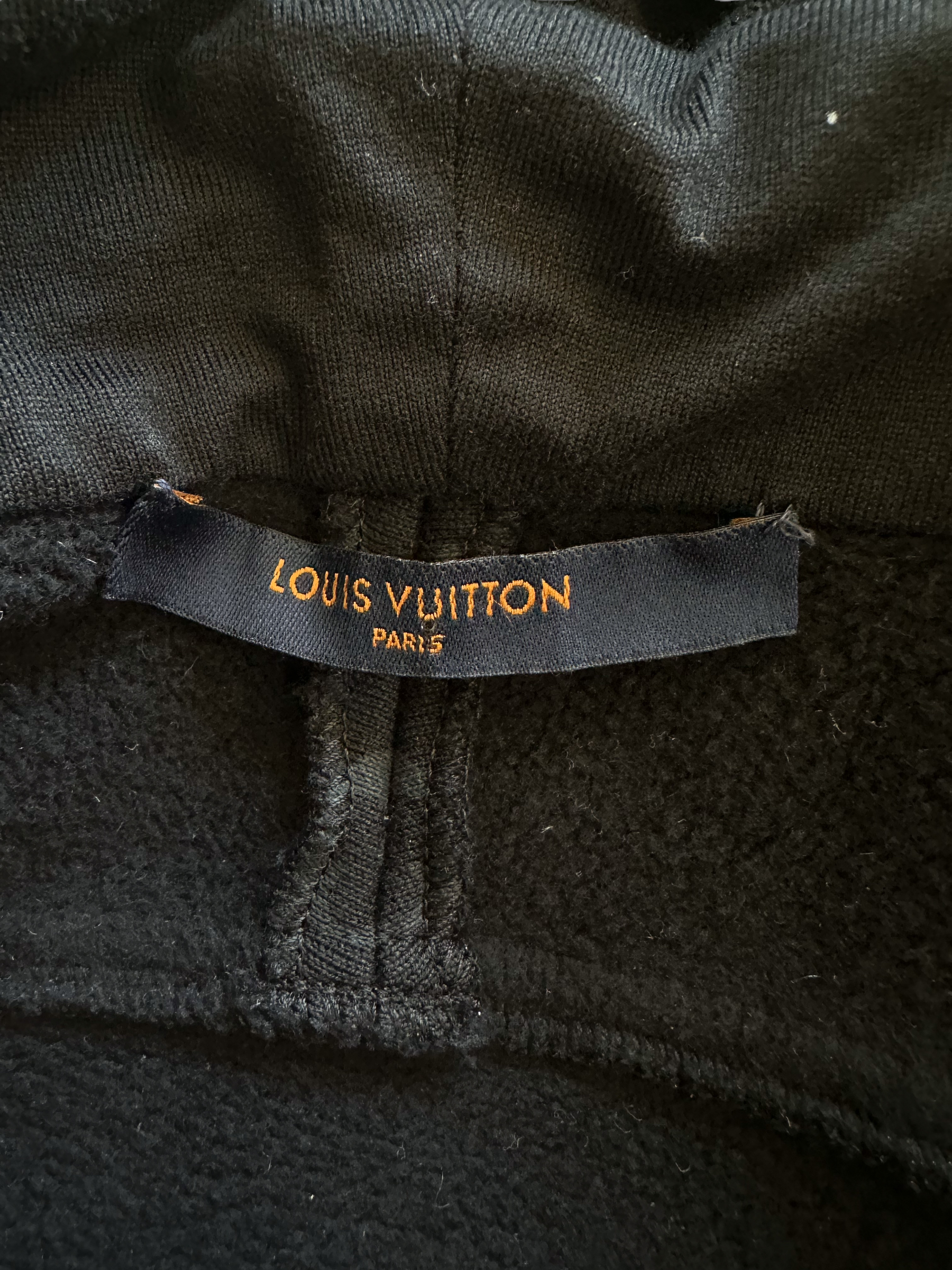 Louis Vuitton Black Monogram Circle Cut Hoodie
