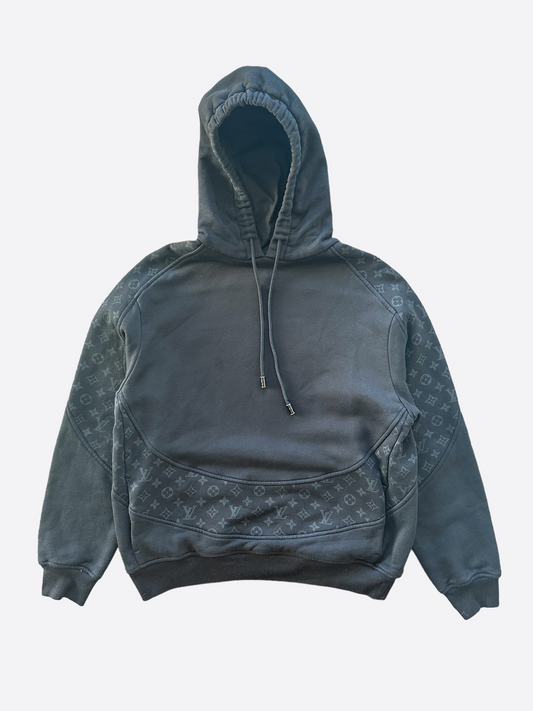 Louis Vuitton Black Monogram Circle Cut Hoodie