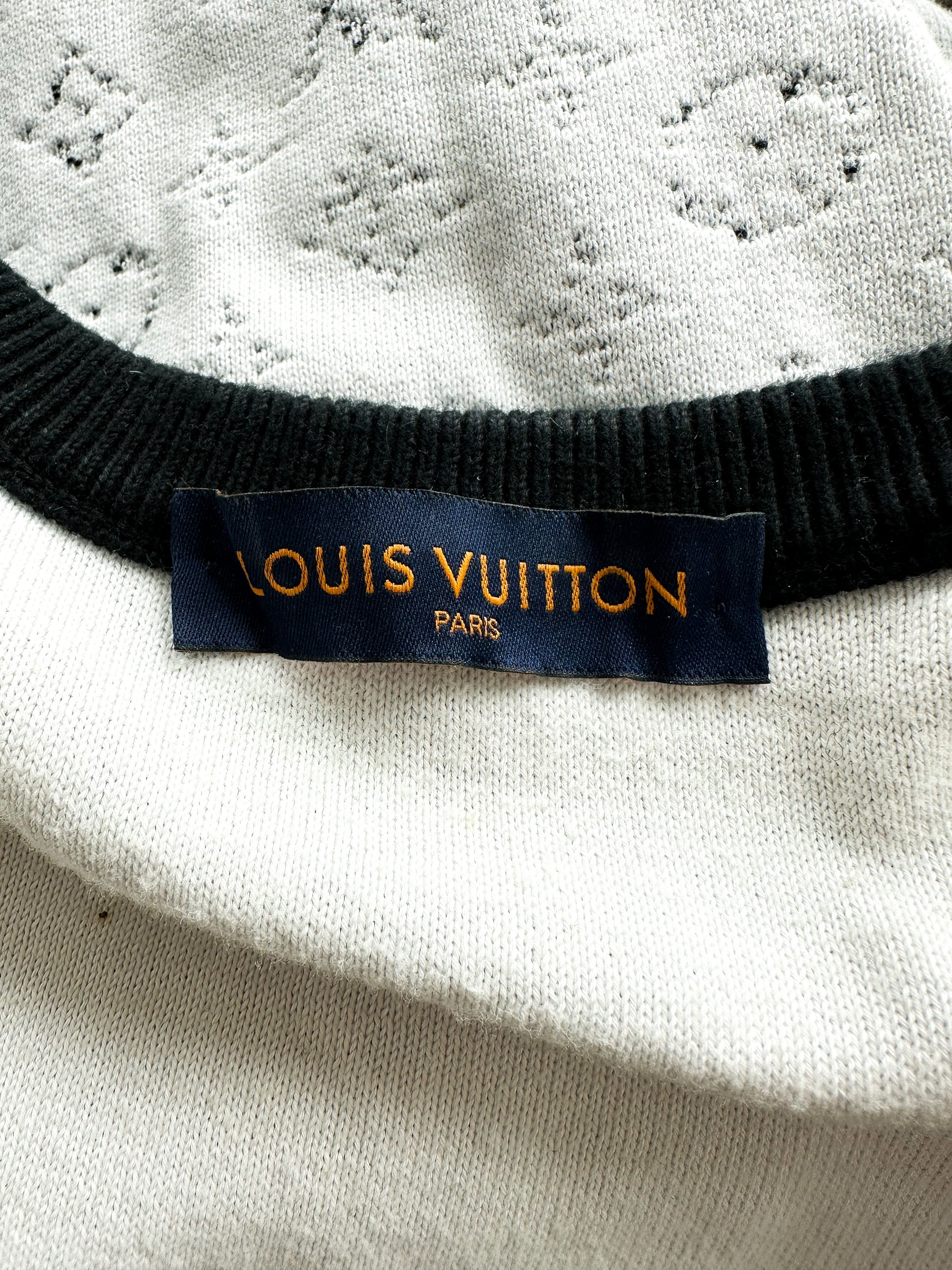 Louis Vuitton Black Distressed Monogram Sweater – Savonches