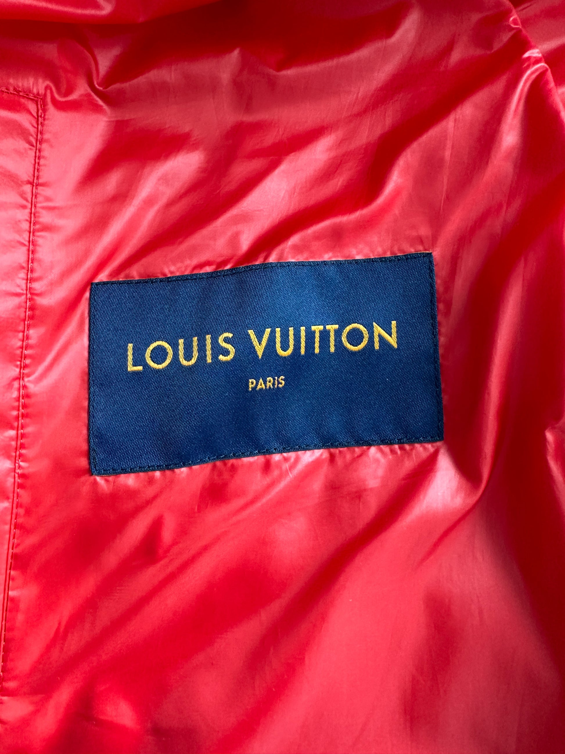 Louis Vuitton Silver Flower Monogram Puffer Jacket