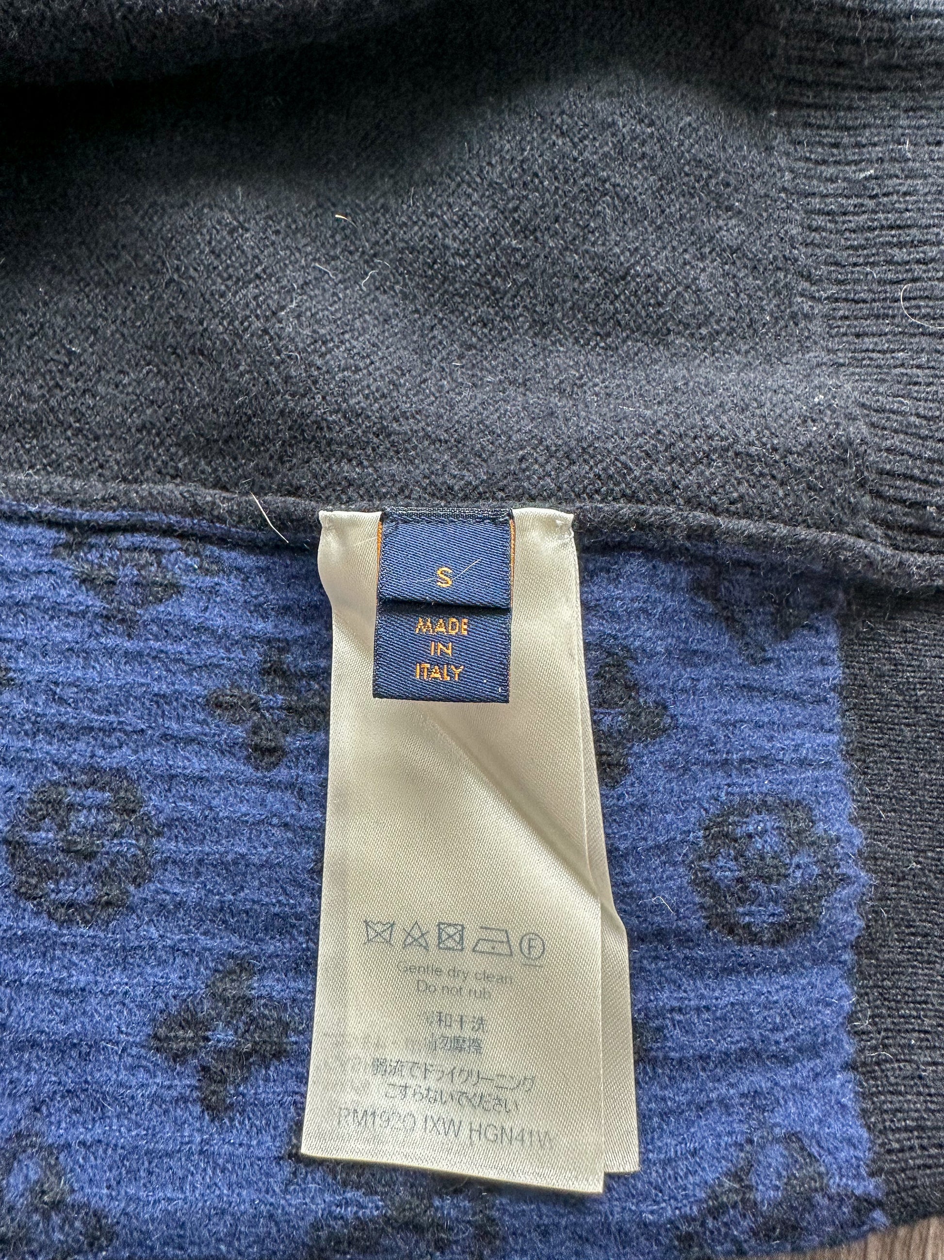 Louis Vuitton Black Monogram Cashmere Sweater ○ Labellov ○ Buy