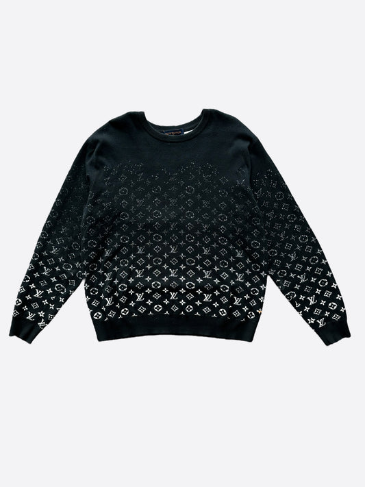 Louis Vuitton Black Gradient Monogram Sweater