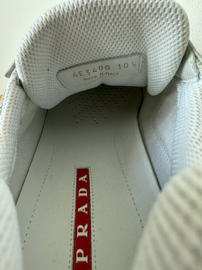 Prada White Americas Cup Sneakers