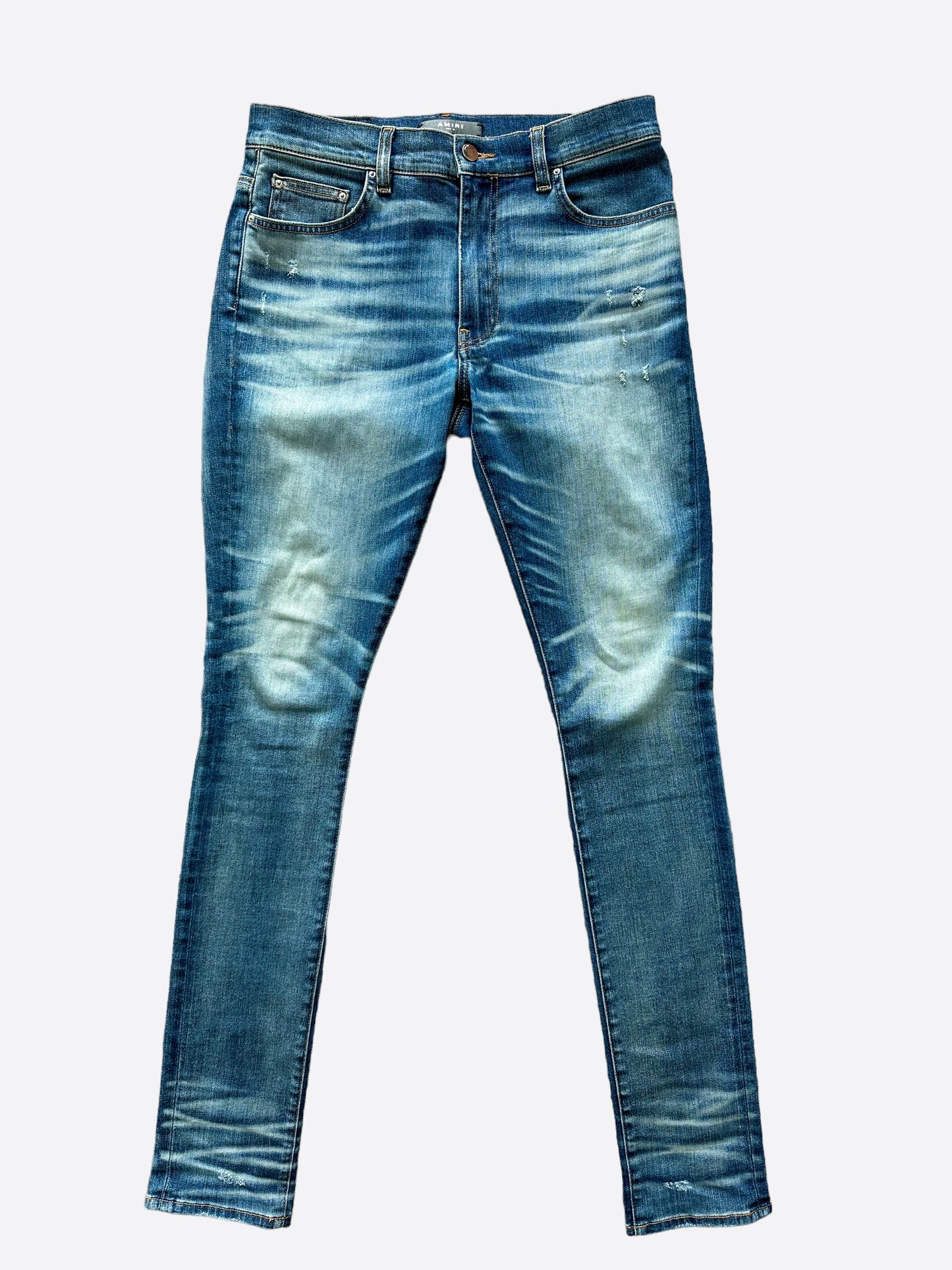 Amiri Blue Stack Skinny Denim