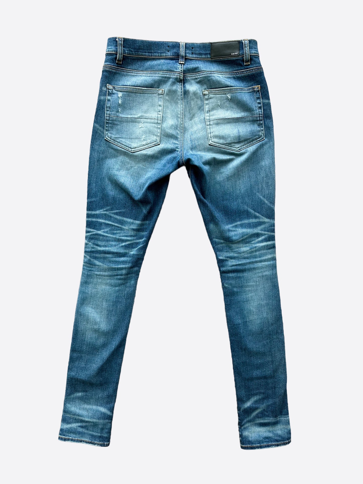 Amiri Blue Stack Skinny Denim