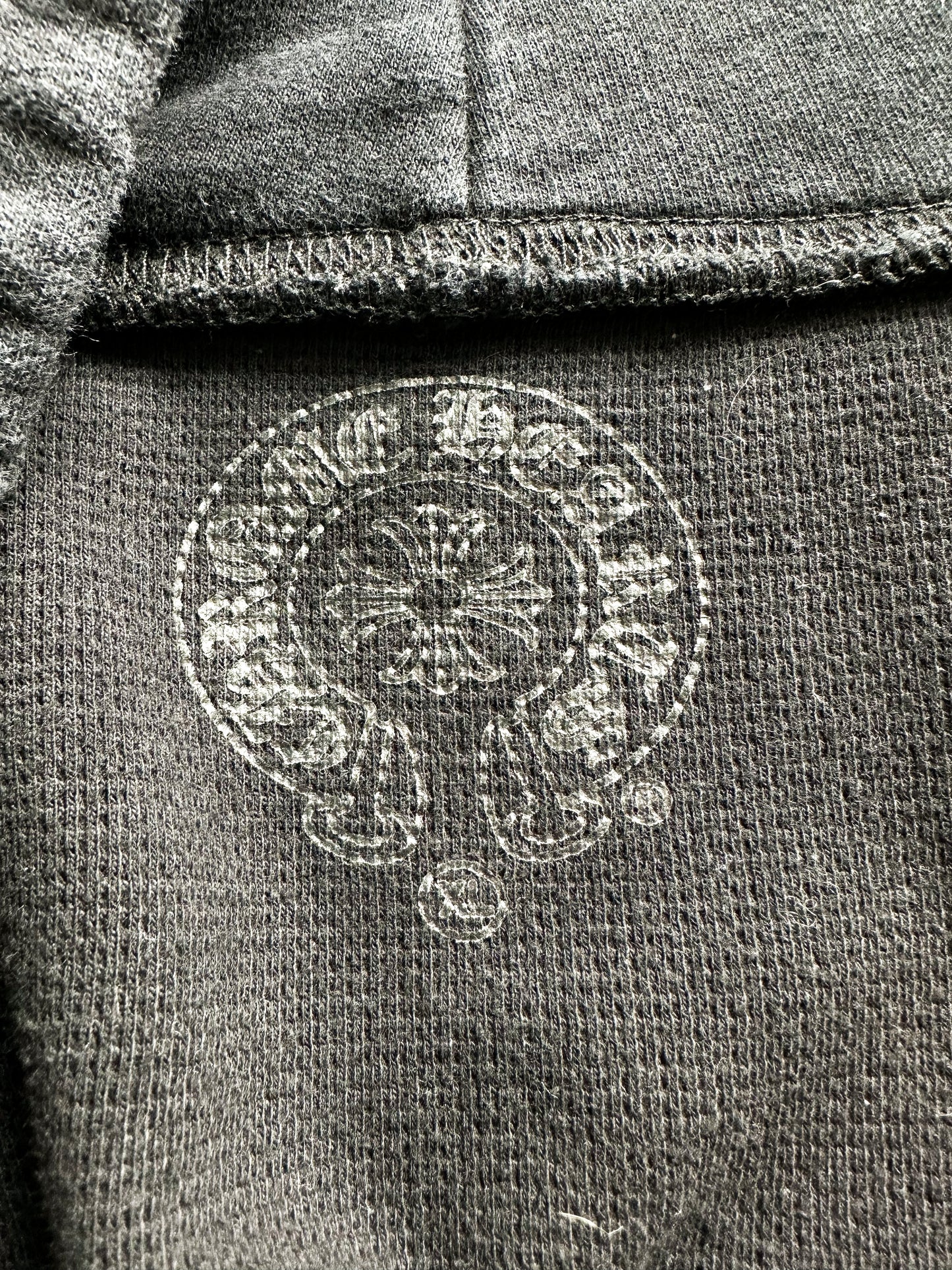 Chrome Hearts Vertical logo Zip Up Hoodie