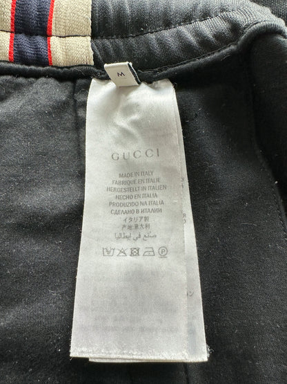 Gucci Black Logo Striped Trackpants