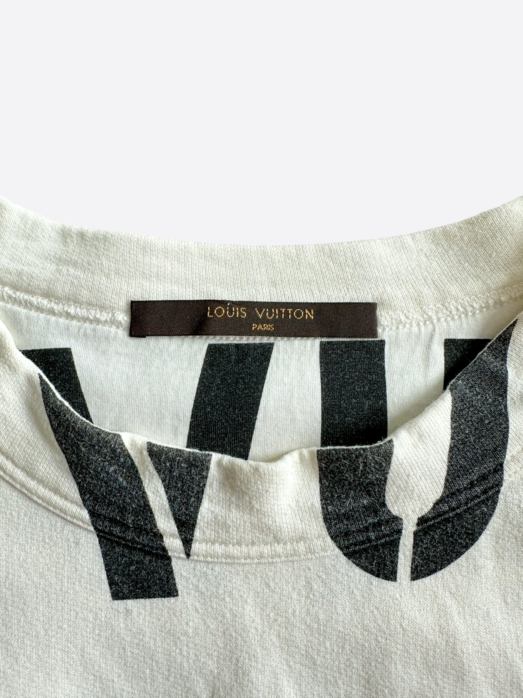 Louis Vuitton Fragment Printed Short Sleeve Sweater