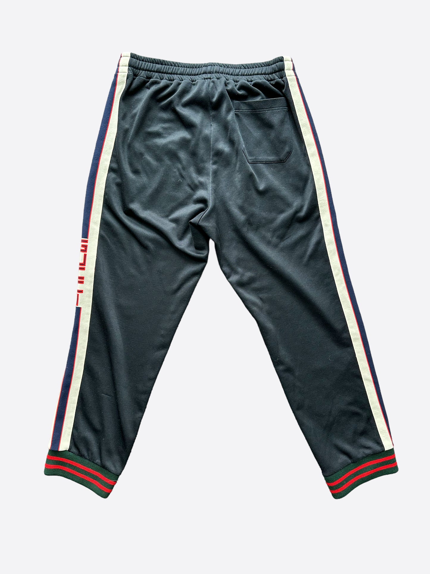 Gucci Black Logo Striped Trackpants