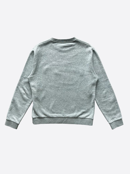 Louis Vuitton Grey Distorted Logo Sweater