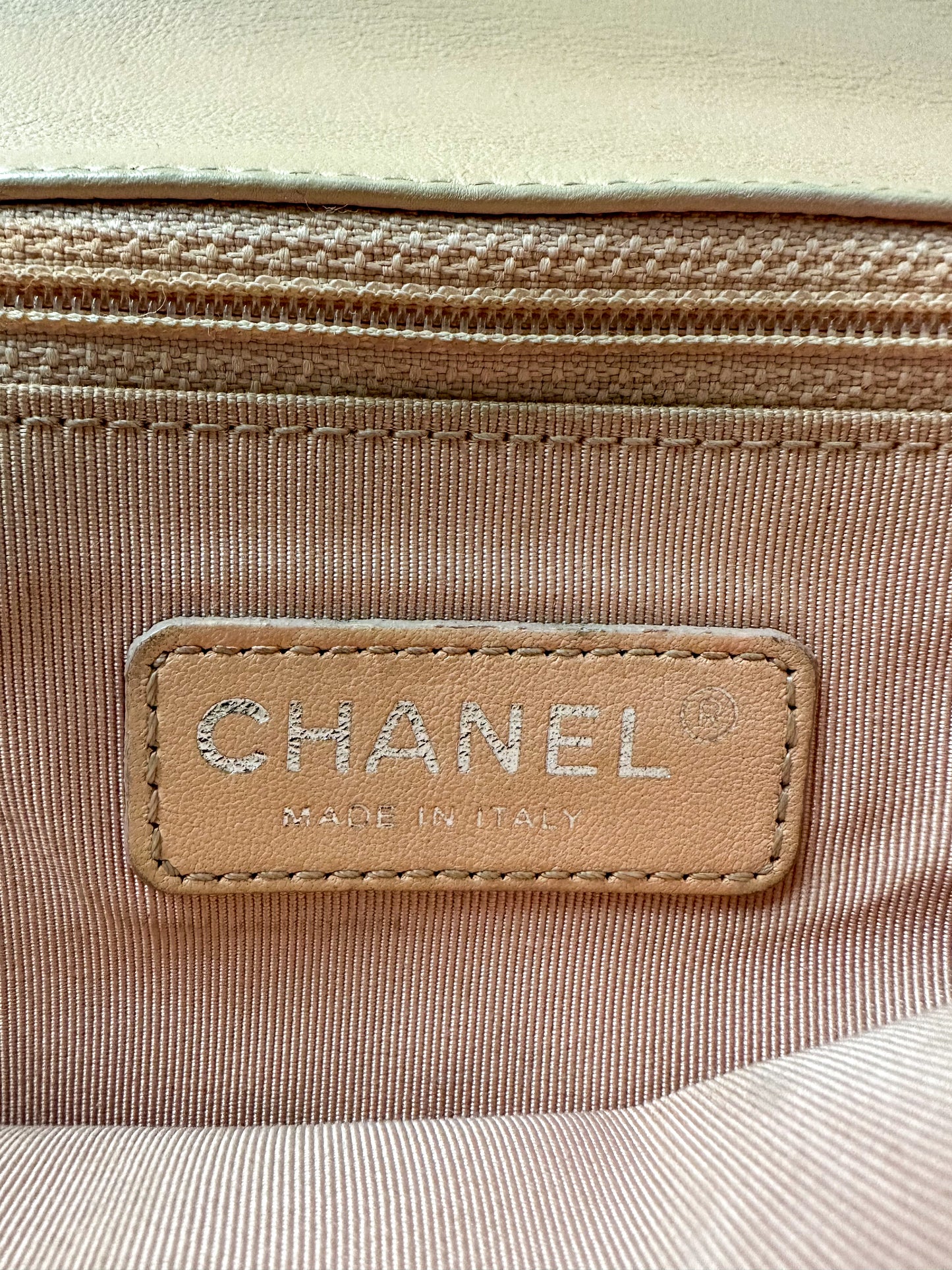 Chanel Medium Beige Boy Bag