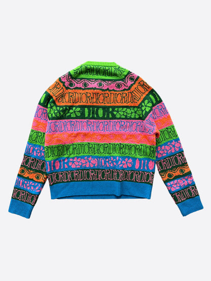 Dior Stussy Multicolor Wool Sweater