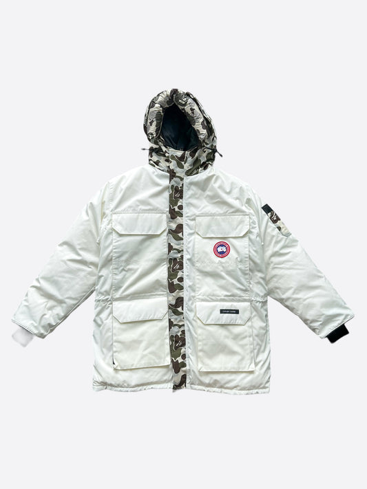 Canada Goose Concepts Bape White Expedition Jacket