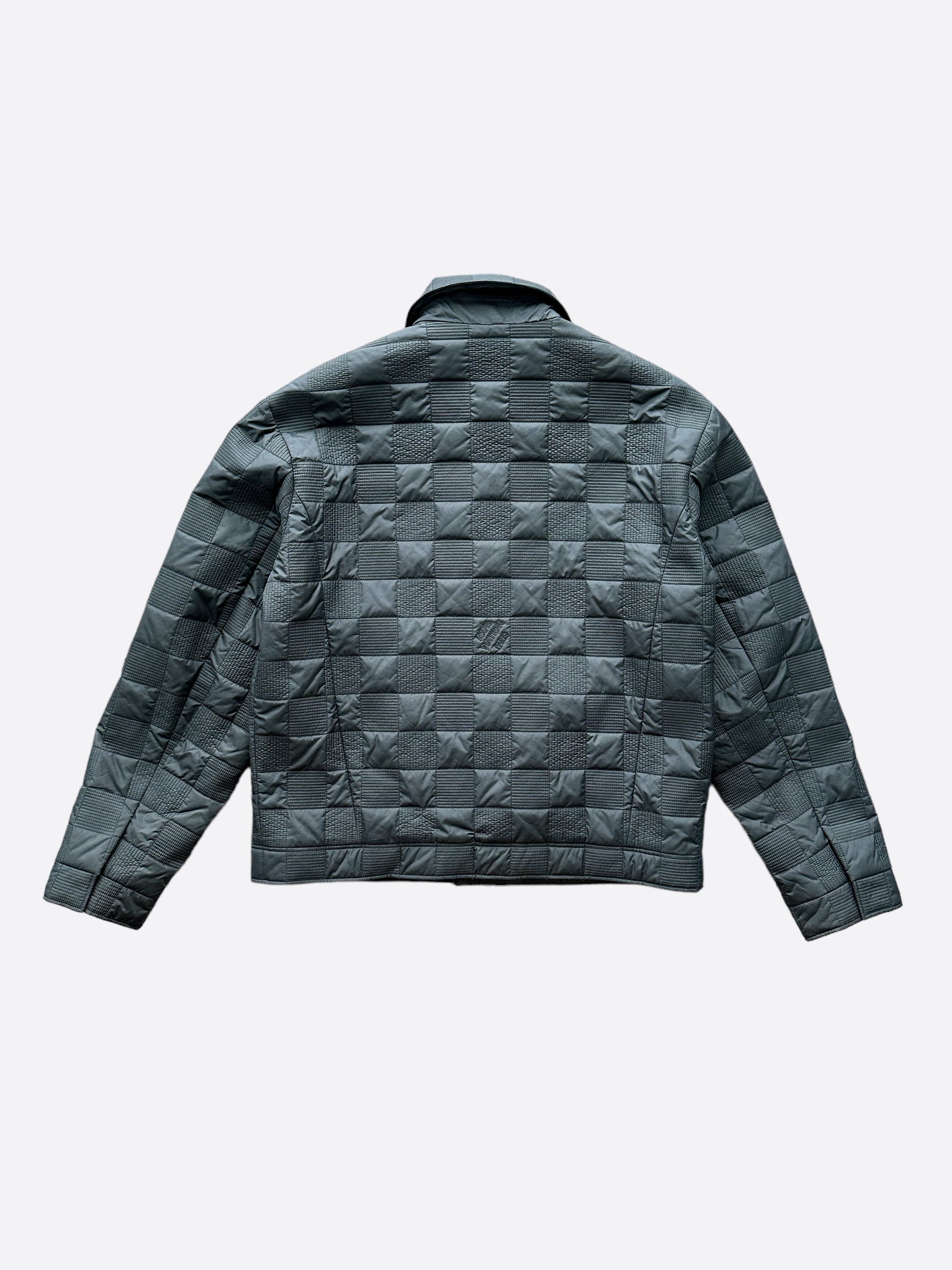 Louis Vuitton Black Damier Padded Jacket Savonches