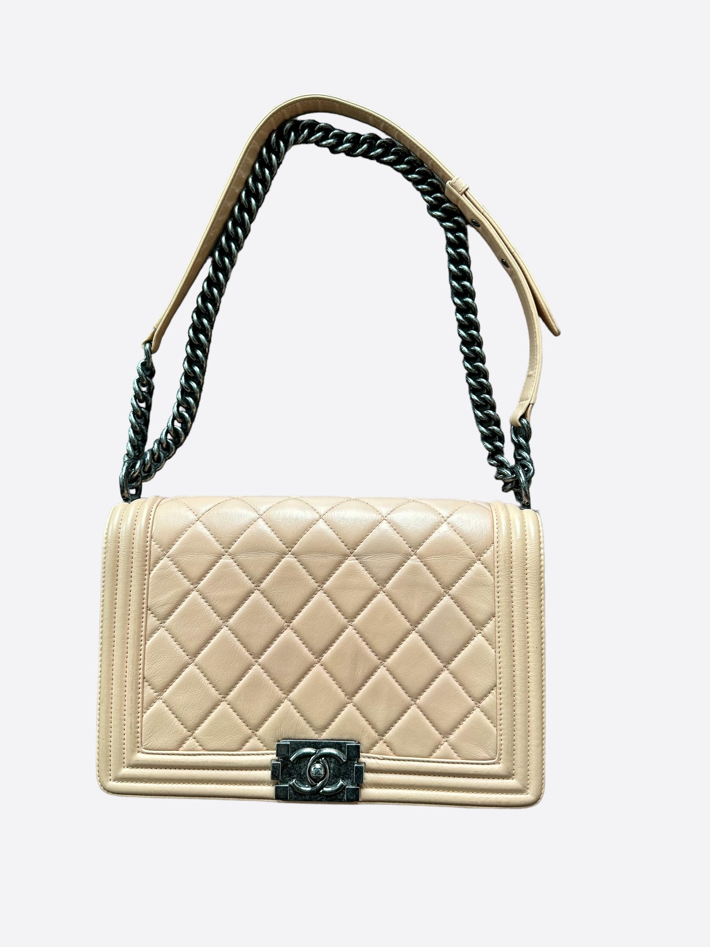 Chanel Medium Beige Boy Bag