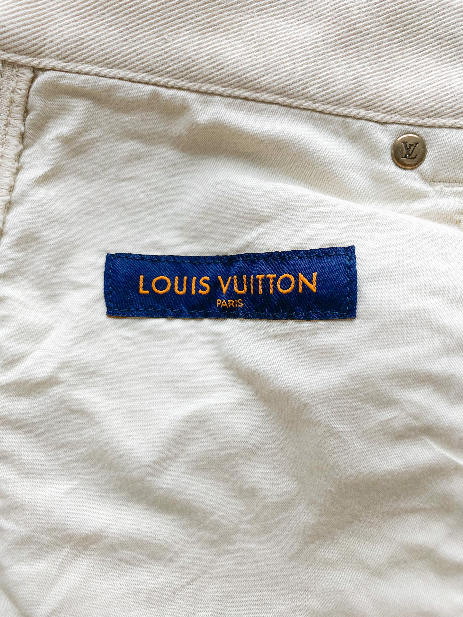Louis Vuitton Beige Monogram Carpenter Pants