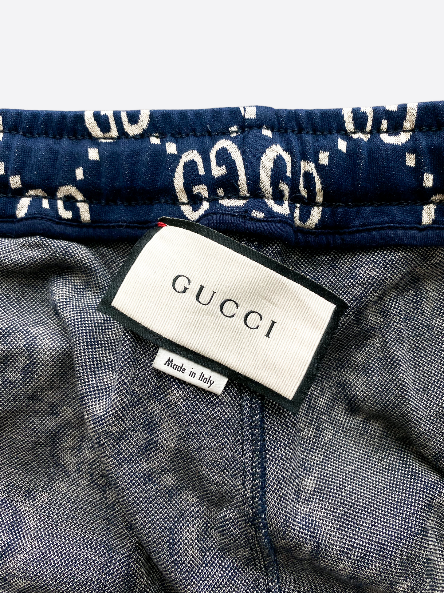 Gucci Blue GG Jacquard Trackpants