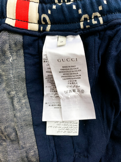 Gucci Blue GG Jacquard Trackpants