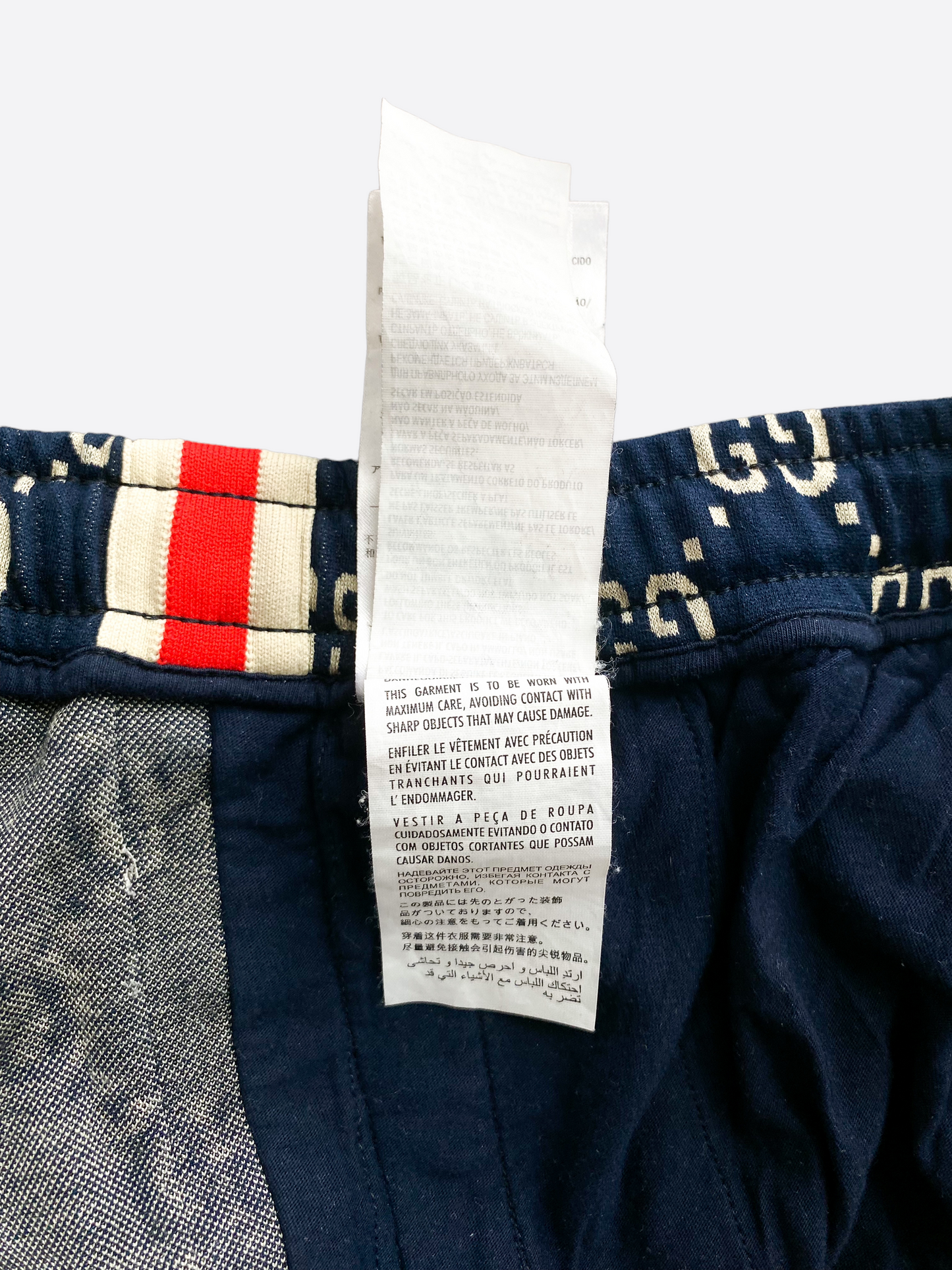 Gucci Blue GG Jacquard Trackpants