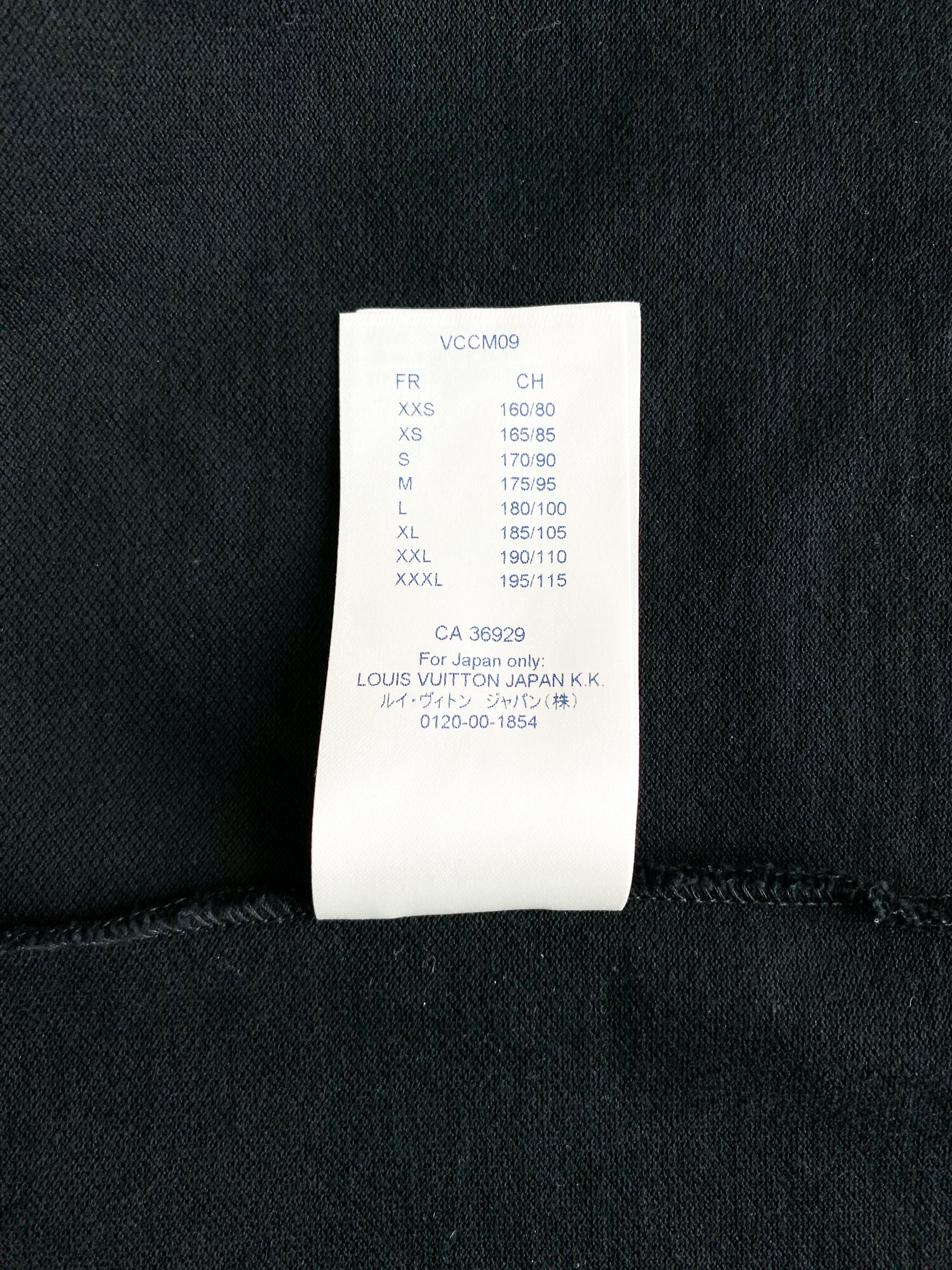 Louis Vuitton Half Damier Pocket T-Shirt Dark Night Blue. Size L0