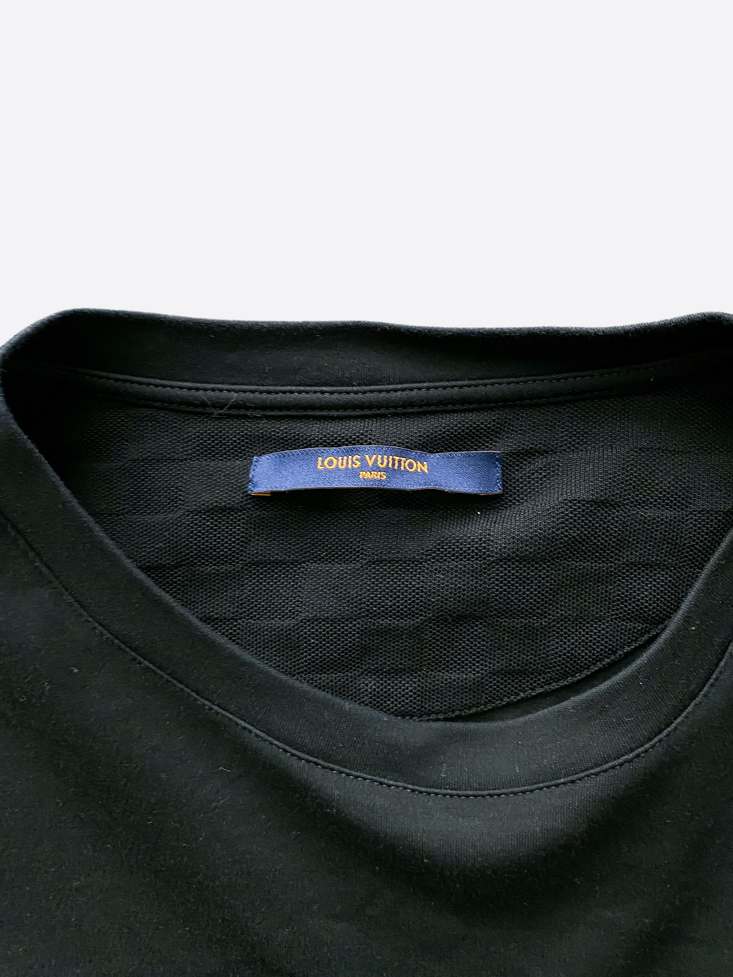 Louis Vuitton Black Damier Pocket Tee