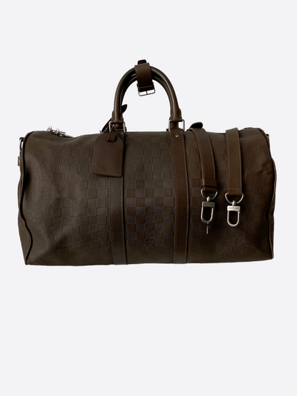 Louis Vuitton Brown Damier Infini Keepall 45