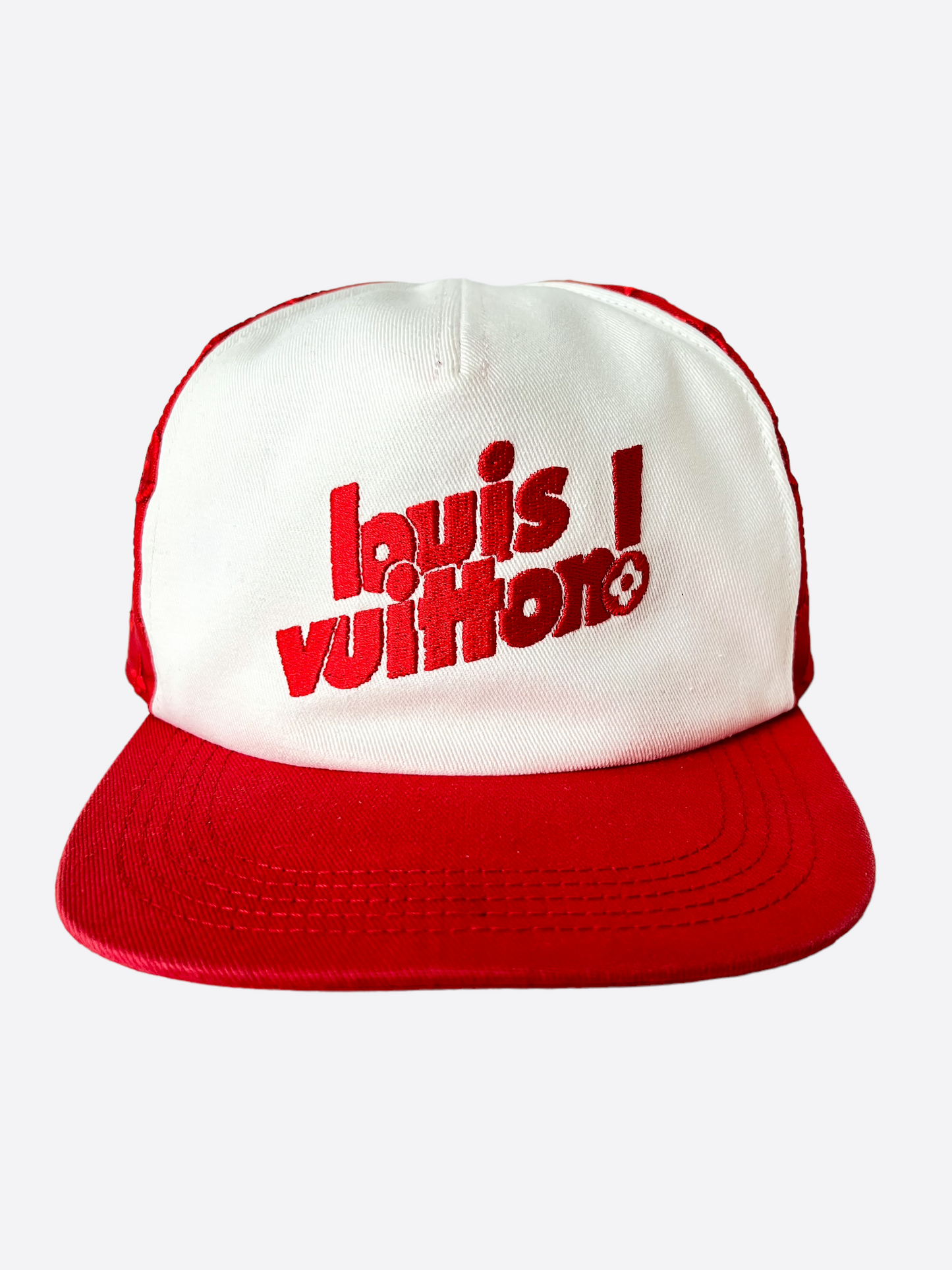 Louis Vuitton Red & White 'Everyday' Trucker Hat