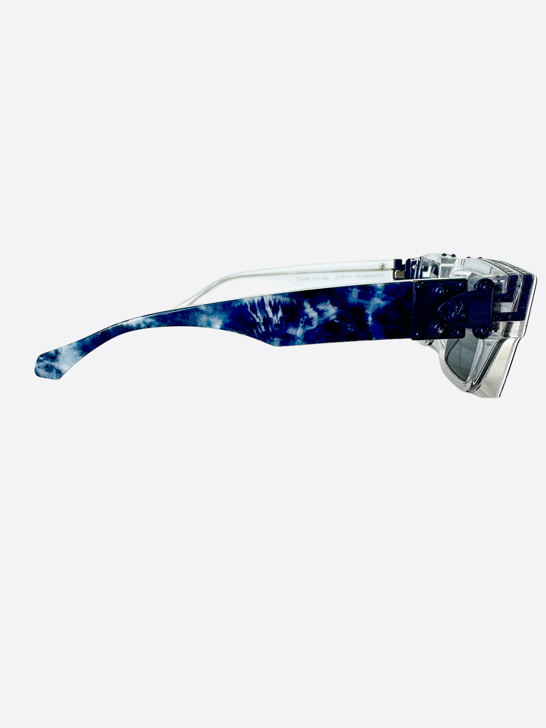 Louis Vuitton Sunglasses 1.1 Millionaires Monogram Bandana Bleached Blue/Blue Lenses (Z1690E)