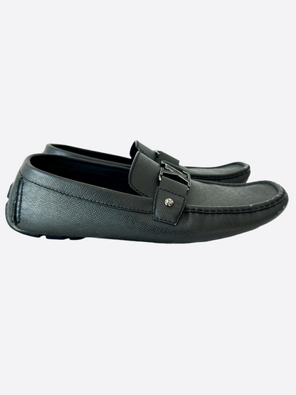 Louis Vuitton Dark Navy Logo Loafers