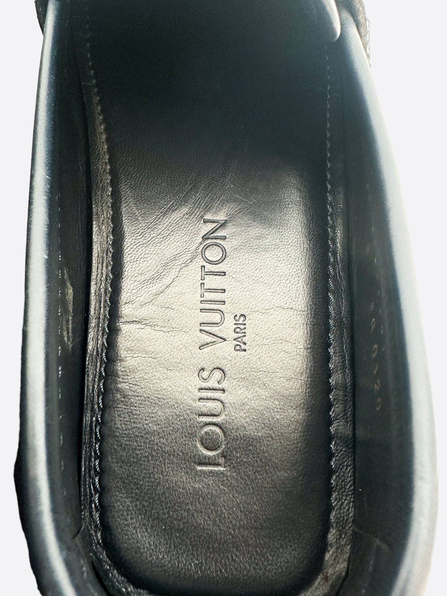 Louis Vuitton Navy Blue Logo Loafers