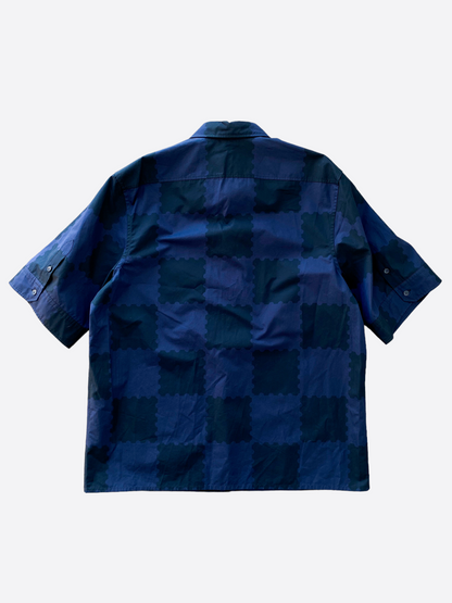 Louis Vuitton Nigo Black & Blue Checkered Button Up Shirt