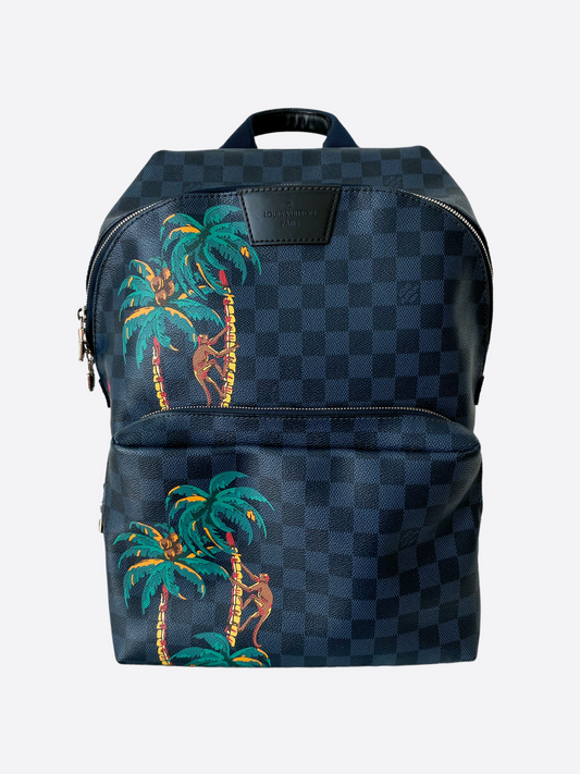 Louis Vuitton Cobalt Blue Safari Discovery Backpack