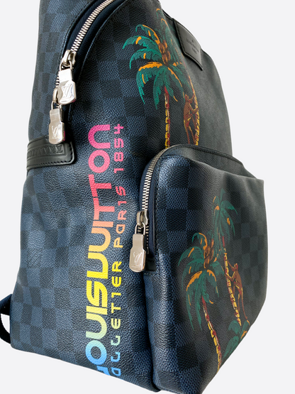 Louis Vuitton Cobalt Blue Safari Discovery Backpack