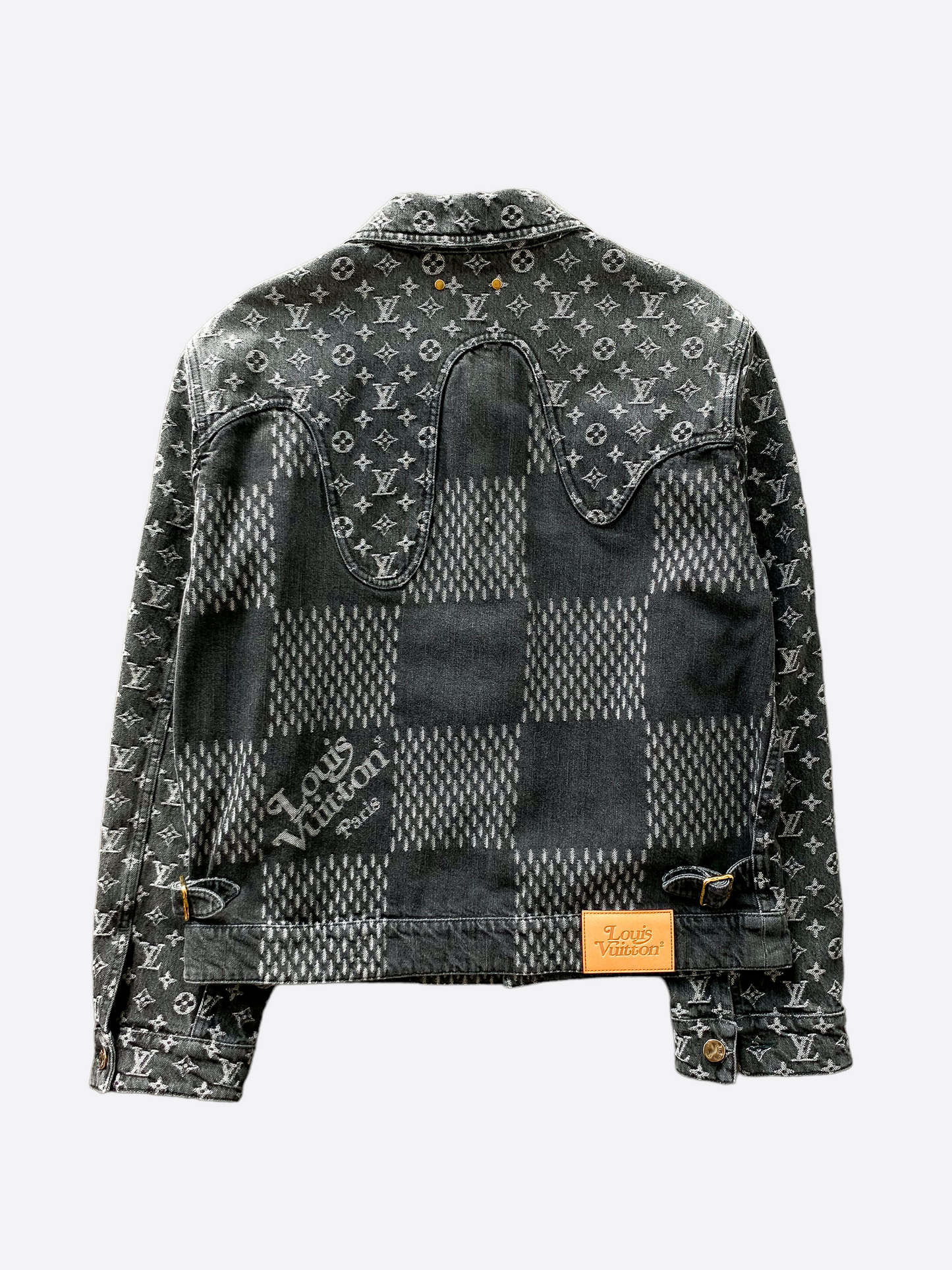 Louis Vuitton x Nigo denim jacket Tags and - Depop
