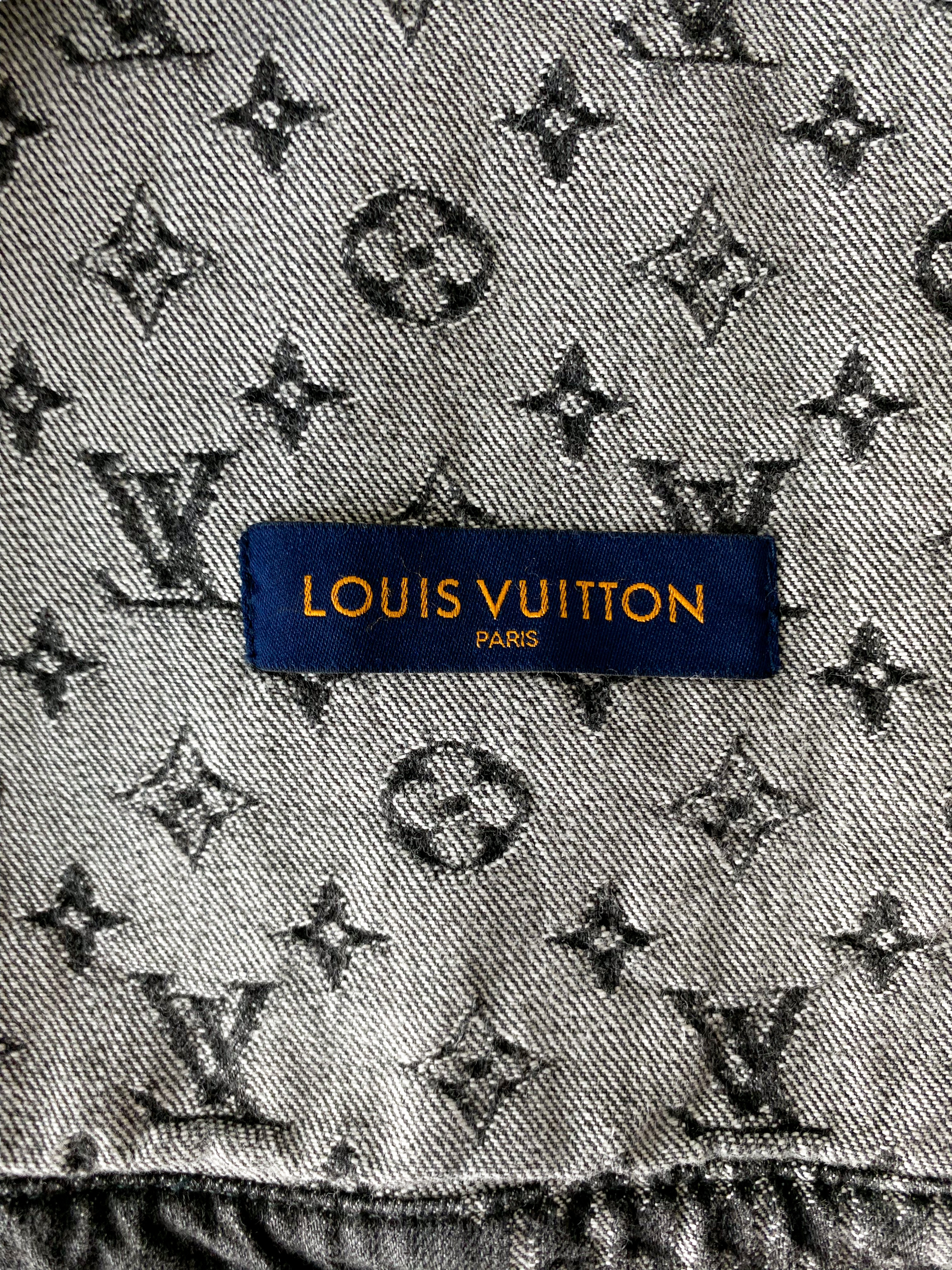 Mens Louis Vuitton Denim Varsity Jacket Nigo
