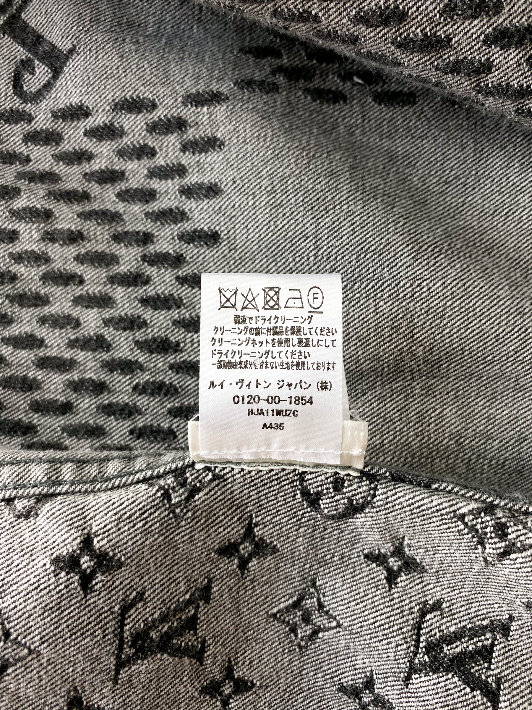 Louis Vuitton Nigo Grey Monogram Denim Jacket