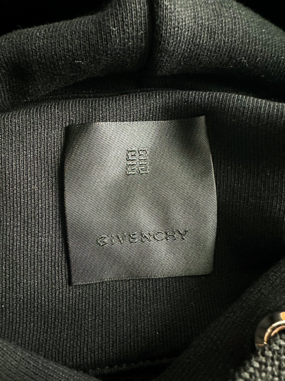 Givenchy Black & White Embroidered Logo Hoodie