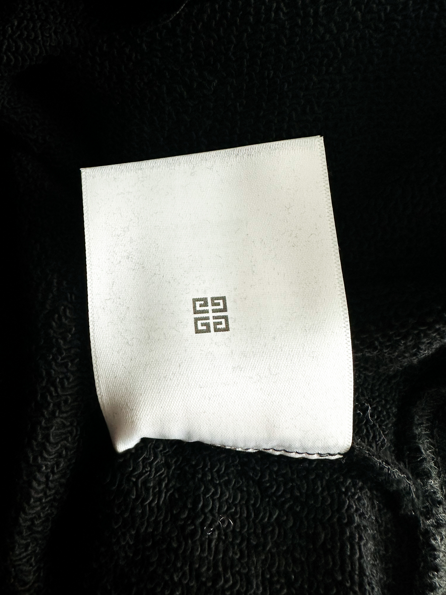 Givenchy Black & White Embroidered Logo Hoodie