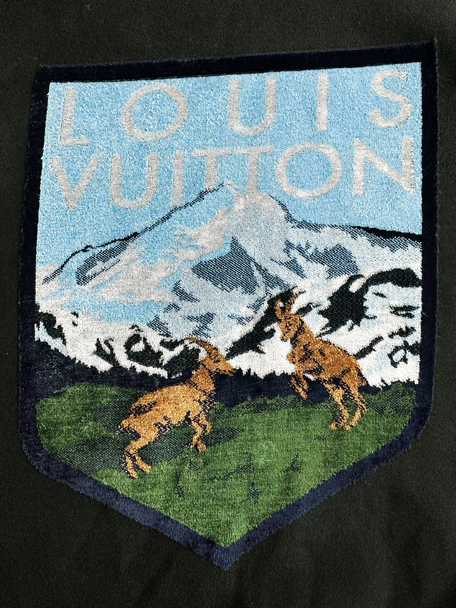 Louis Vuitton Black National Park Print Sweater