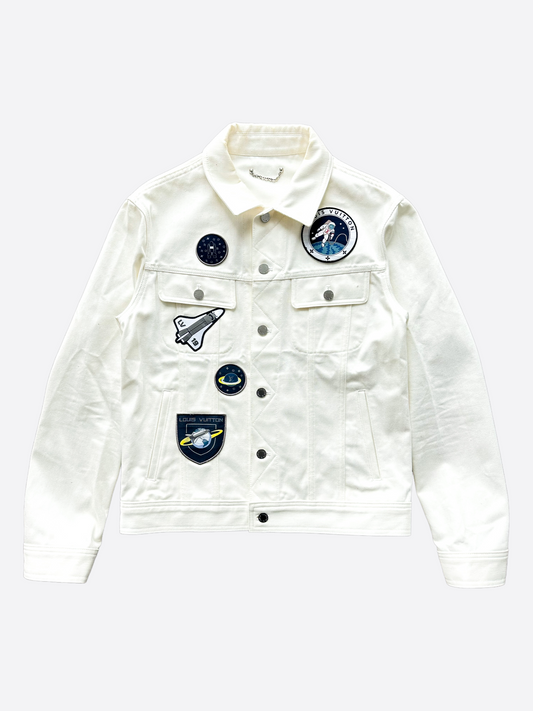 Louis Vuitton White Space Applique Denim Jacket