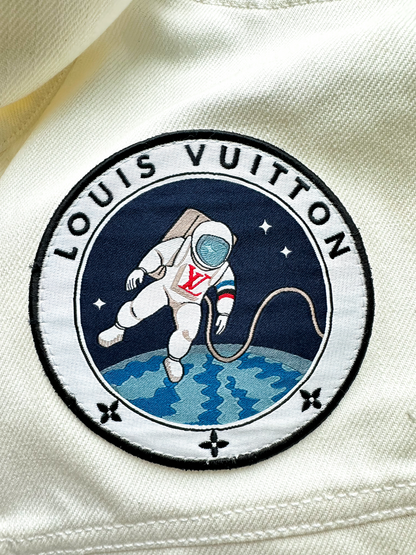 Louis Vuitton White Space Applique Denim Jacket