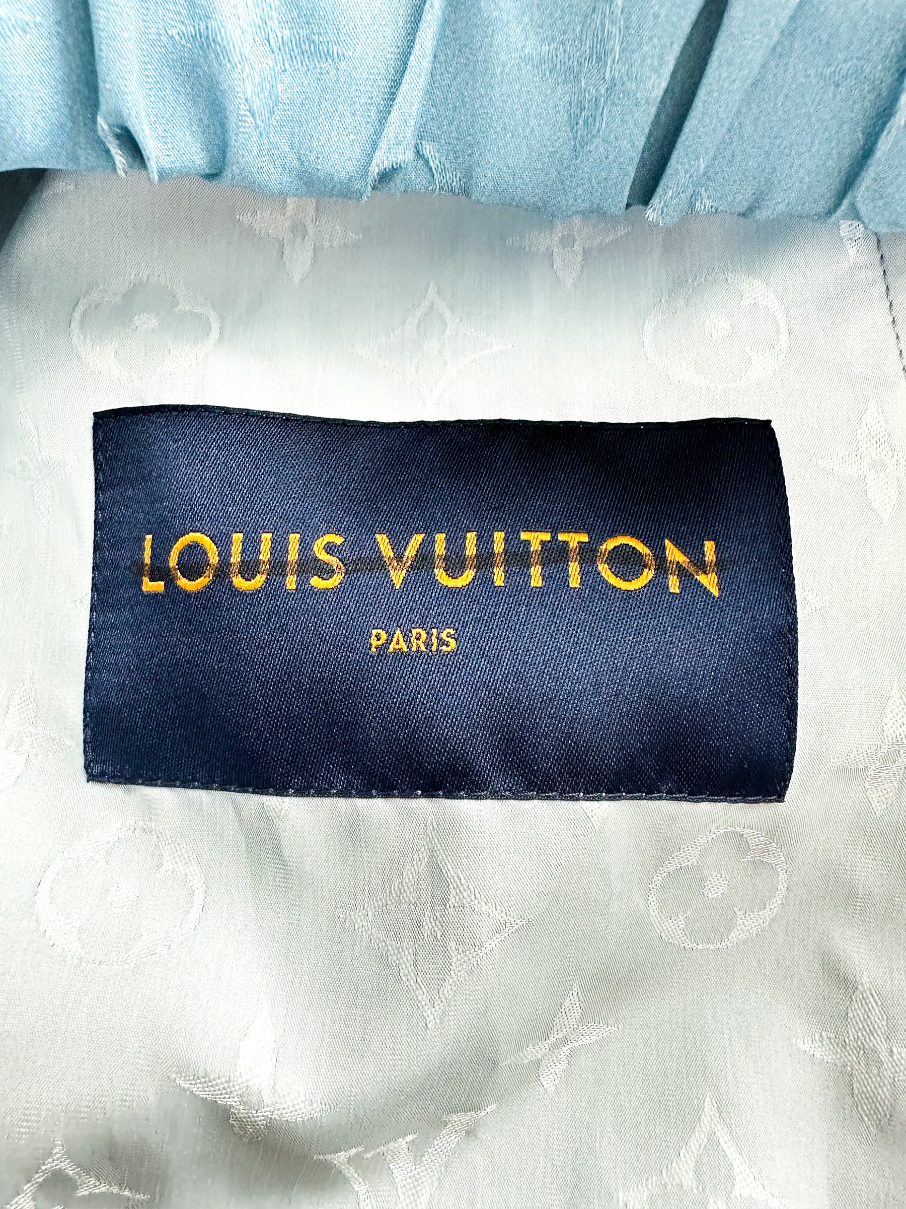 Louis Vuitton Monogram Cloud Bomber Jacket Sky Blue. Size 36