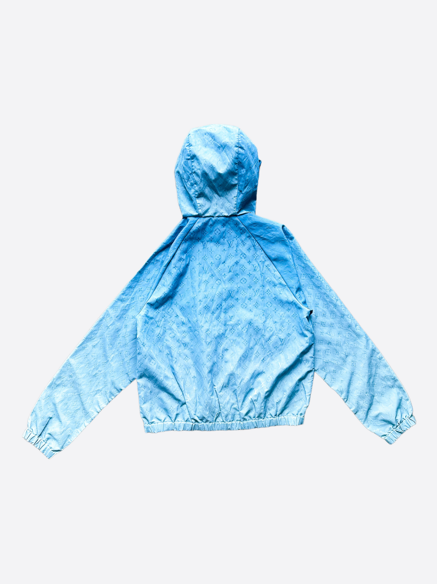 Louis Vuitton 2018 Hooded Monogram Windbreaker Jacket - Blue Outerwear,  Clothing - LOU195102